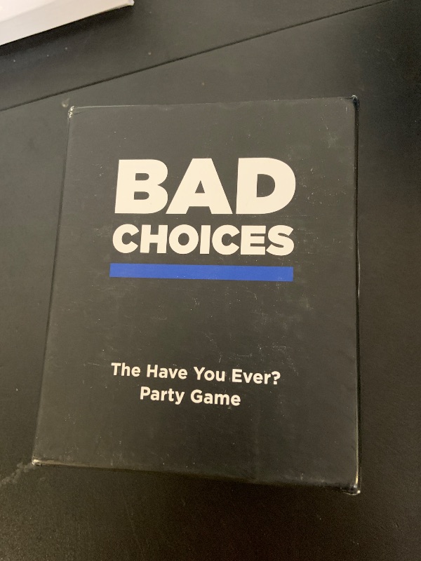 Photo 1 of BAD CHOICES Party Game - The Have You Ever? Game - Hilarious Adult Card Game for Fun Parties and Board Games Night with Your Friends