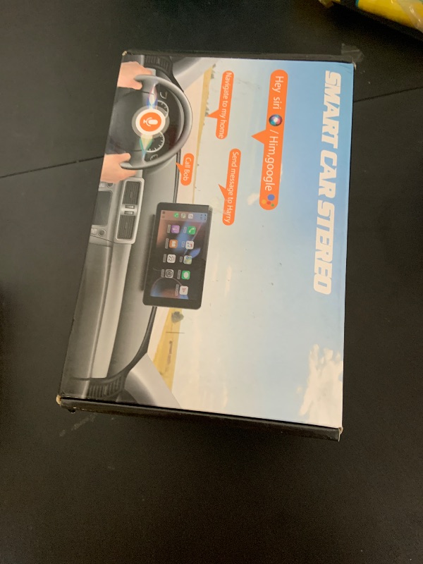 Photo 1 of Apple Carplay Screen for Car, 7" HD Portable Car Stereo Touch Screen with Wireless Android Auto, Backup Camera with LED/Mirror Link/Voice Control/Bluetooth/GPS/AUX/FM Satellite Radio for All Vehicles