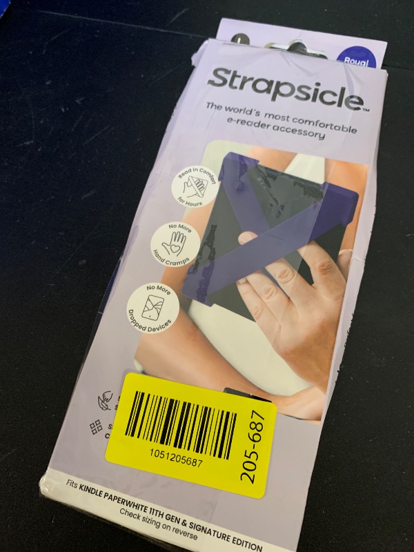 Photo 1 of Strapsicle Hand Strap Accessory for Kindles & Kobos - Paperwhite 2024 & 2021, Signature Edition, Colorsoft - 2 Straps - Lightweight Grip for Endless Reading Comfort - Large - Purple