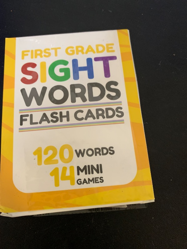 Photo 1 of Sight Words Flash Cards 1st Grade - 120 High Frequency Words from Dolch's and Fry's Lists for 6-7 Years