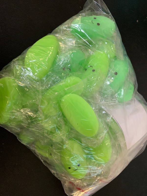 Photo 1 of HyDren 75 Set Pickle Stress Ball Gifts Bulk Cute Pickle Squeeze Mini Stress Relief Ball Employee Appreciation Gifts Inspirational Cards for Students Christmas (Cucumber)
