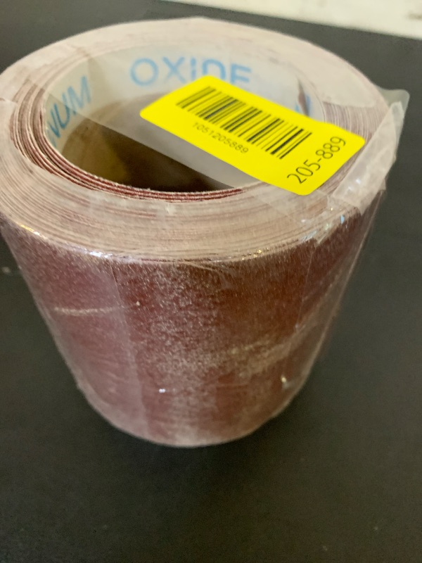 Photo 1 of 120 Grit Emery Cloth Roll, 4.5 Inch Wide 32.8 Ft Long (Equals 1/4 Sheet Sandpaper 71 Pcs) Abrasive Sandpaper Rolls for Metal Automotive Wood Furniture Sanding Paper Drum Palm Sander (120 Grit)
