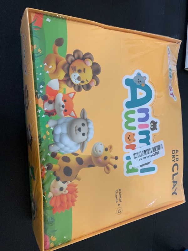 Photo 1 of Air Dry Clay Kit - Animal Theme, Modeling Clay for Kids, DIY Model Magic Clay with Sculpting Tools and Tutorials, 12 Boxes Molding Clay, Ultra Light, Soft & Non-Sticky, Arts and Crafts Gift for Kids