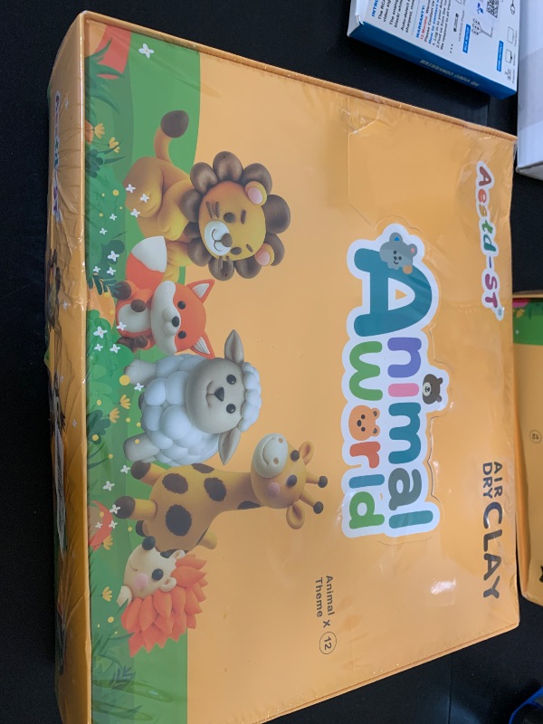Photo 1 of Air Dry Clay Kit - Animal Theme, Modeling Clay for Kids, DIY Model Magic Clay with Sculpting Tools and Tutorials, 12 Boxes Molding Clay, Ultra Light, Soft & Non-Sticky, Arts and Crafts Gift for Kids