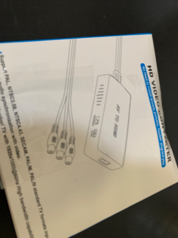 Photo 1 of Tengchi RCA to HDMI Converter, Composite to HDMI Adapter Support 1080P PAL/NTSC Compatible with PS one, PS2, PS3, STB, Xbox, VHS, VCR, Blue-Ray DVD Players