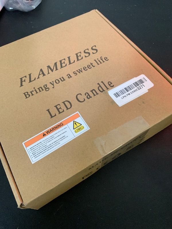 Photo 1 of kakoya Flameless LED Candles with Timer 5 Pc Flickering Flameless Candles for Romantic Ambiance and Home Decoration Stable Acrylic Shell,with Embedded Star String?Battery Operated Candles?Grey?