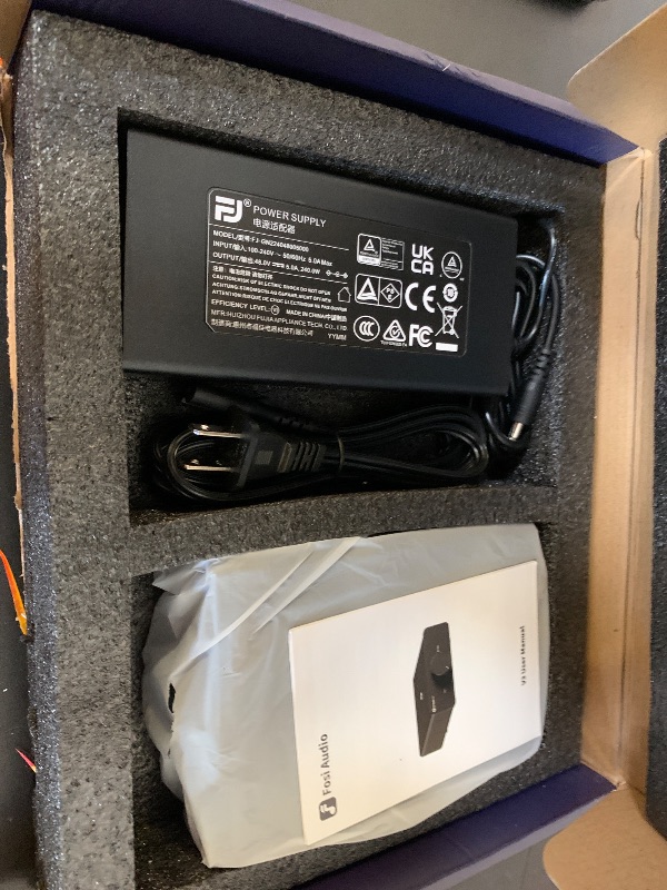 Photo 1 of Fosi Audio V3 Stereo Amplifier Home Audio 300 Watts x2 Power TPA3255 Class D Mini Speaker Amp 2 Channel Audio Component for Passive Bookshelf Tower Speakers Desktop Home Theater with 48V Power Supply