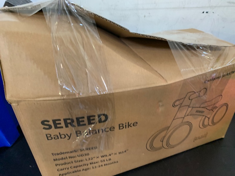 Photo 1 of SEREED Baby Balance Bike for 1-2 Year Olds - 4 Wheels, First Bike for Toddlers, Birthday Gift (Green)