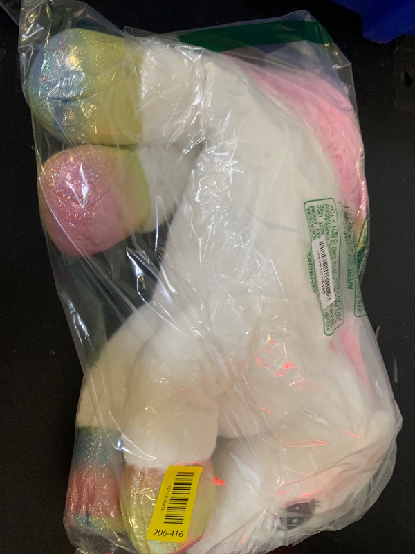 Photo 1 of FFxiong 24 Inch Big Unicorn Stuffed Animal Plush Toy Pillow, Cute Soft Giant Unicorn with Rainbow Wings Large Doll, Gift for Children Girls Boys Kids Valentine Birthday Christmas