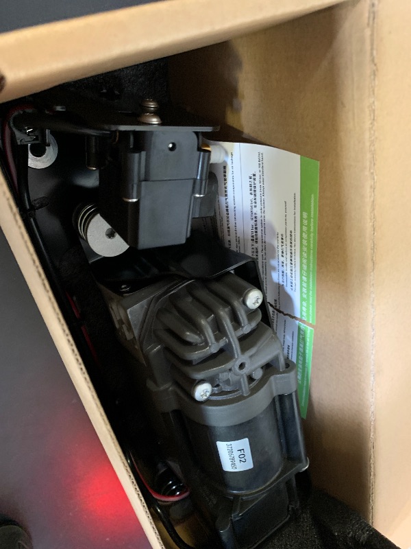 Photo 1 of Air Suspension Compressor with Valve Block - Fits BMW 5 & 7 Series F01 F02 F11 (535i, 550i, 740i, 740Li, 750i, 750Li, 760Li) - Replaces OE# 37206864215, 37206784137, 37206789165