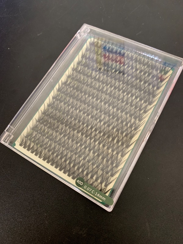 Photo 1 of Lash Clusters 300pcs Individual Lashes 40D 0.07C Curl 14mm DIY Eyelash Extension KEYYOU Large Tray Volume Soft&Natural Cluster Lashes(40D-0.07C,14?