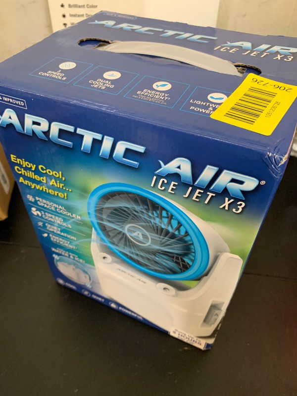 Photo 1 of Arctic Air Ice Jet X3 Portable Air Cooler,Dual Mist Modes, Up to 8-Hour Cooling Time, 3-Speed Portable Cooler with Adjustable Airflow, USB C, LED Mood Light, Lightweight, Great for Home & Travel