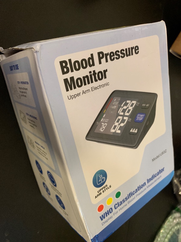 Photo 1 of Blood Pressure Machine Upper Arm, 3 Size Cuffs, S, M/L and XL, Small 7"-9", Medium/Large 9"-17" and Extra Large Cuff 13"-21", Accurate Automatic Digital BP Monitor, Large Backlit LCD, 3-User 1500 MEM