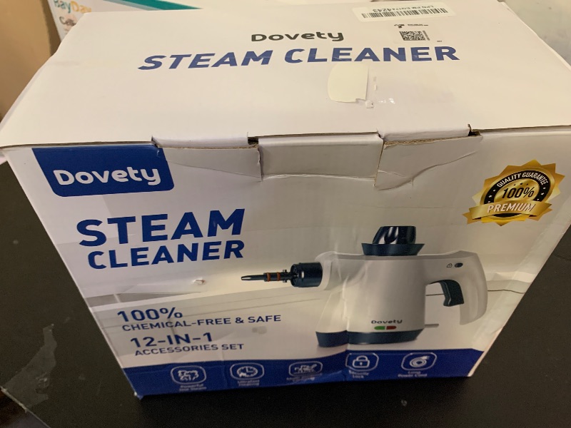 Photo 1 of Steam Cleaner, Pressurized Handheld Steam Cleaner for Home with 12pcs Accessories & Safety Lock, Multi-Surface & Powerful Home Use Steamer for Cleaning, Car, Bathroom, Shower, Window, Grime, Grease