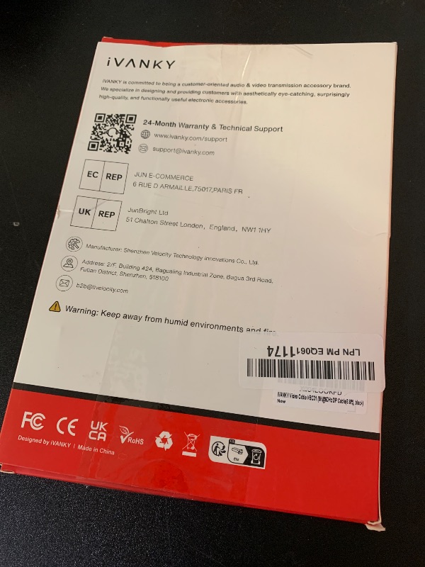 Photo 1 of IVANKY 8K DisplayPort Cable 1.4, VESA Certified DP Cable 6.6ft (8K@60Hz, 4K@144Hz, 2K@240Hz)HBR3 Support 32.4Gbps, HDR, HDCP 2.2, FreeSync G-Sync, Braided Display Port for Gaming Monitor, Graphics, PC