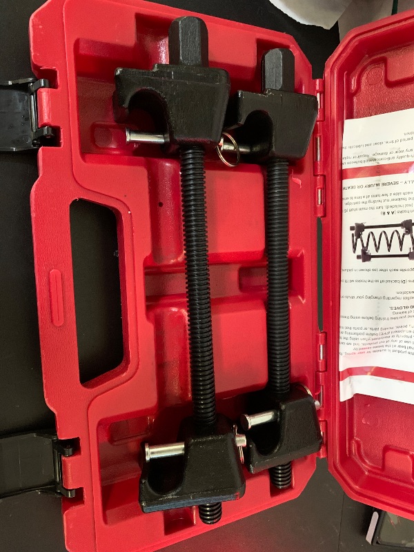 Photo 1 of Reywoo Spring Compressor Tool, Heavy-Duty Coil Spring Compressor Tool with Locking Pins, Strut Spring Compressor 13/16" Socket 1/2" Drive to Compress The Coil Spring