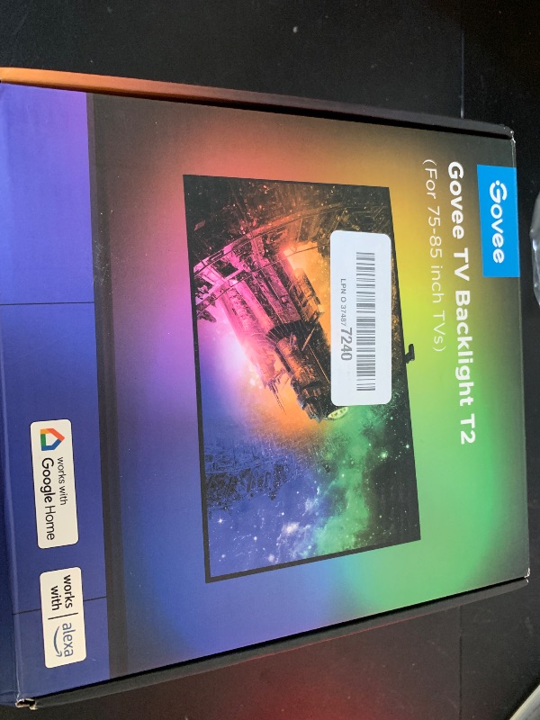 Photo 1 of Govee Envisual TV Backlight T2 for 55-65 Inch TVs, LED RGBIC WiFi, Alexa & Google Assistant Compatible, Dual Light Beads
