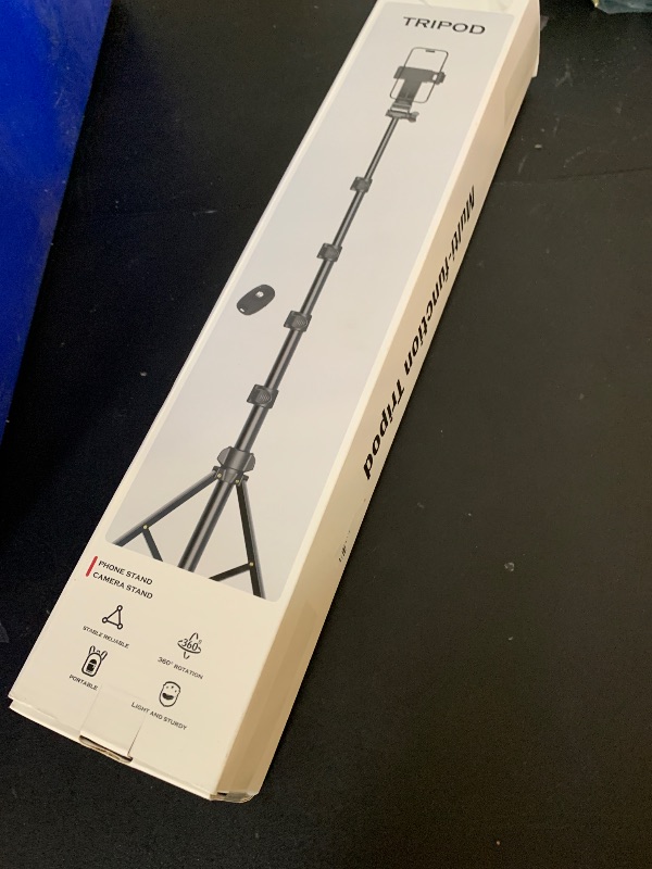 Photo 1 of Liphisy 64” Tripod for Cell Phone & Camera, Phone Tripod with Remote and Phone Holder, Sturdy & Stable Height Adjustable Multi-Angle Shot Selfie Stick Tripod for Video Recording