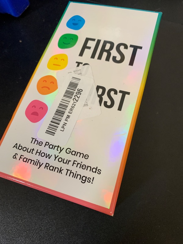 Photo 1 of FIRST TO WORST Party Game - The Card Game About How Your Friends and Family Rank Things - for Kids, Tweens, Teens, College Students, Adults, Families, Groups and Fun Parties with Polarizing Priorities