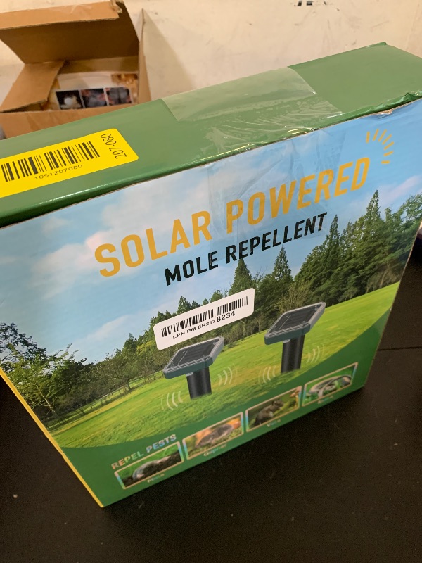 Photo 1 of Mole Repellent for Lawns 8 Pack, Solar Powered Mole Repeller Ultrasonic Gopher Deterrent, Outdoor Waterproof Vole Vibration Stakes,Sonic Spike for Rodent Groundhog Snake Chipmunk