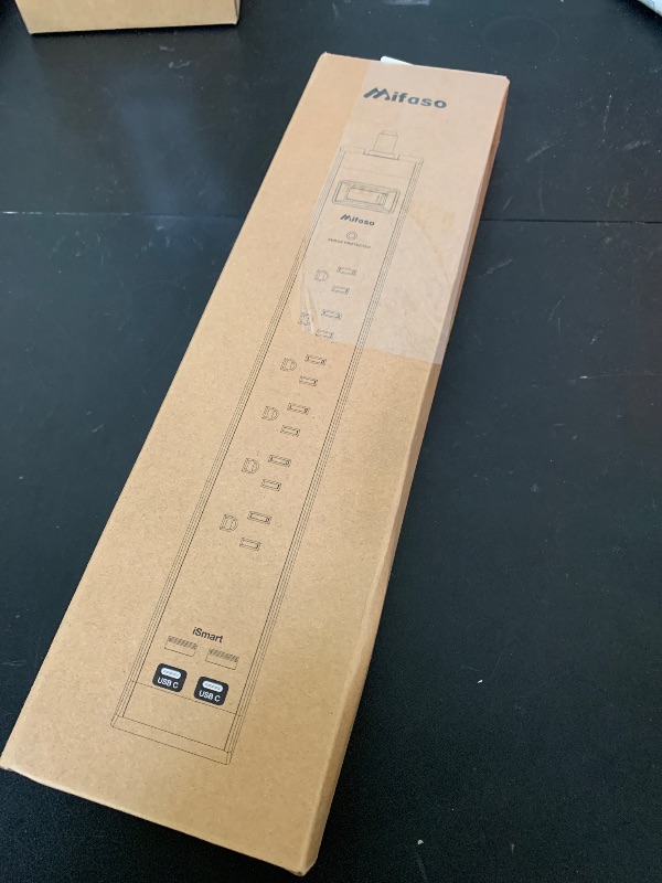 Photo 1 of Surge Protector Power Strip 10 ft with 4 USB Ports 2 USB-C 6 AC Outlets, Flat Plug Extension Cord, USB Charging Station, Wall Mountable for Home, Office, Dorm Essentials, 1080J, ETL Listed
