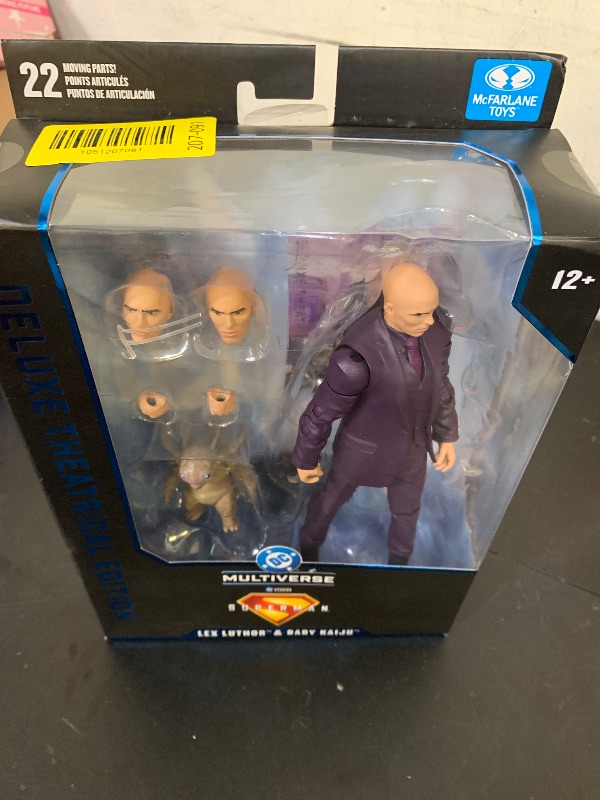 Photo 1 of McFarlane Toys - DC Multiverse Lex Luthor and Baby Kaiju (Superman Movie) 7in Action Figure (Deluxe Theatrical Edition)