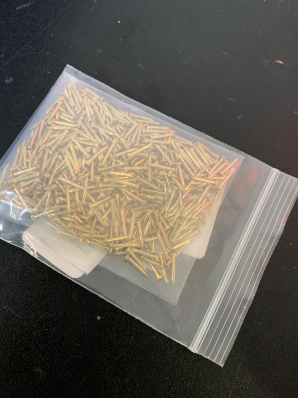 Photo 1 of newlng 500pcs Small Nail Round Head Tiny Nails String Art Nails Hand-Made Hardware Accessories Fasteners 1 X 10mm/0.04"X0.4"(DXL) Gold