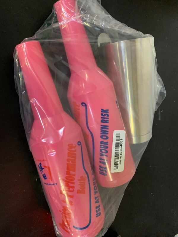 Photo 1 of SuproBarware Flair Bottle - Pink Flair Bartender Kit 7pcs Flair Bottle 25oz/750ml Boston Cocktail Shaker Flair Bartender Practice & Performance Bottle