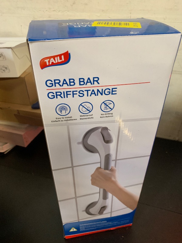 Photo 1 of TAILI Grab Bars for Bathtubs and Showers 2 Pack Suction Grab Bar, Heavy Duty Shower Handle Removable Bath Handrails for Seniors and Elderly, Bathroom Safety Grip No Drilling Waterproof,Grey