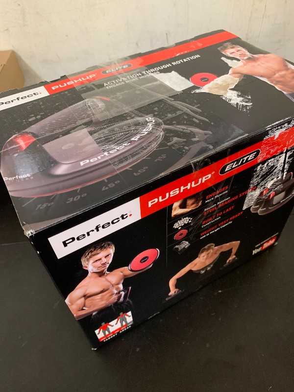 Photo 1 of Perfect Pushup Elite - Rotating Handle Design with Steel Ball Bearings for Smooth, Effortless Handle Rotation - Ergonomic Grips, 8" Base & Textured, Non-Slip Bottom Treads - Supports up to 400lbs