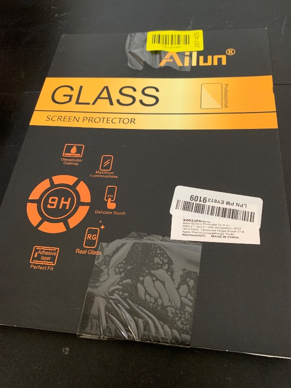 Photo 1 of Ailun Screen Protector for iPad 11th A16 2025 [11 Inch] / 10th Generation 2022 [10.9 Inch], Tempered Glass [Face ID & Apple Pencil Compatible] Ultra Sensitive Case Friendly [2 Pack]