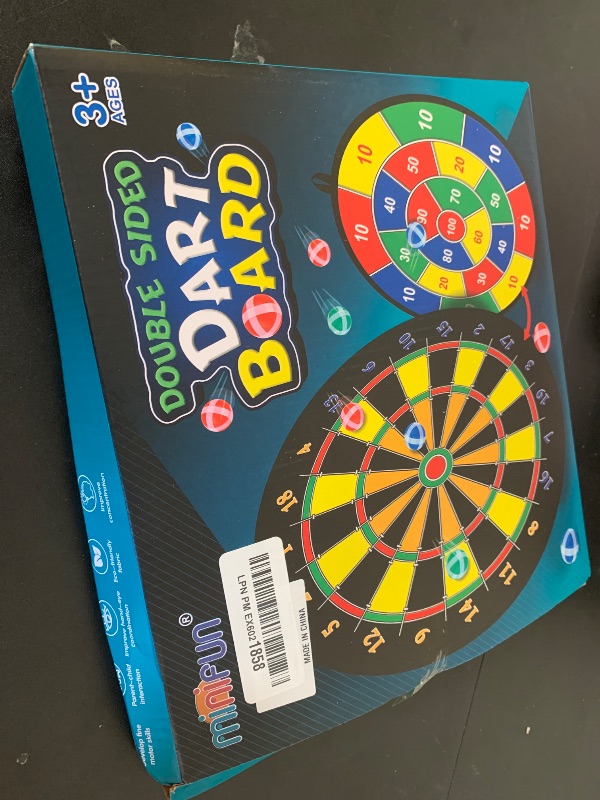 Photo 1 of 29" Large Dart Board for Kids, Kids Double-Sided Dart Board with Sticky Balls and Darts, Indoor/Outdoor Sport Fun Party Play Game Toys, Gifts for 3 4 5 6 7 8 9 10 11 12 Year Old Boys Girls