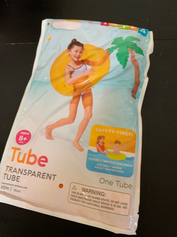 Photo 1 of Intex 59260EP Colorful Transparent Inflatable Swimming Pool Beach Tube Raft