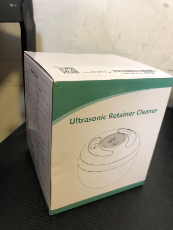 Photo 1 of Upgraded Ultrasonic Retainer Cleaner Machine, 45kHz Ultrasonic Dentures Cleaner for Night Guards, Braces, Aligner, Toothbrush, Jewelry and More, 200ML Capacity, White