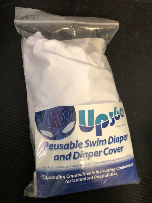 Photo 1 of Special Needs Swim Diaper - Reusable Swim Diapers (S-Size 8/10-Waist:18-27"; Weight: 59-74 pds, White)