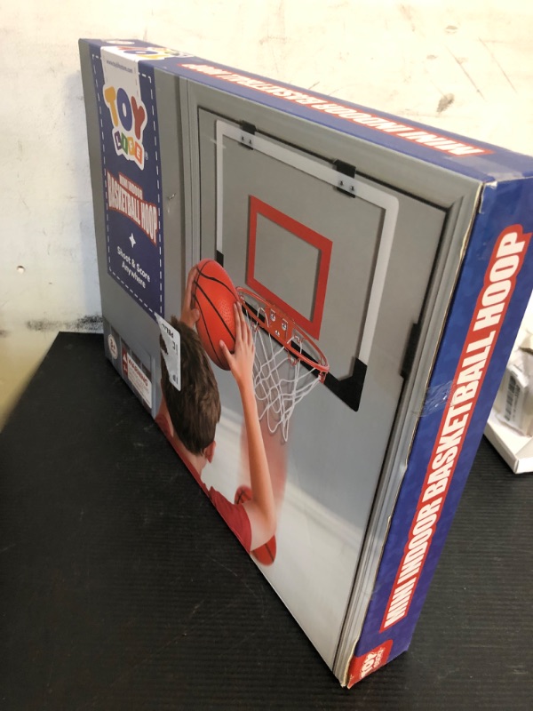 Photo 1 of TOY Life Basketball Hoop Indoor for Kids Over The Door Office Basketballhoop for Teens and Adults Mini Hoops Door Room Goal with 4 Balls