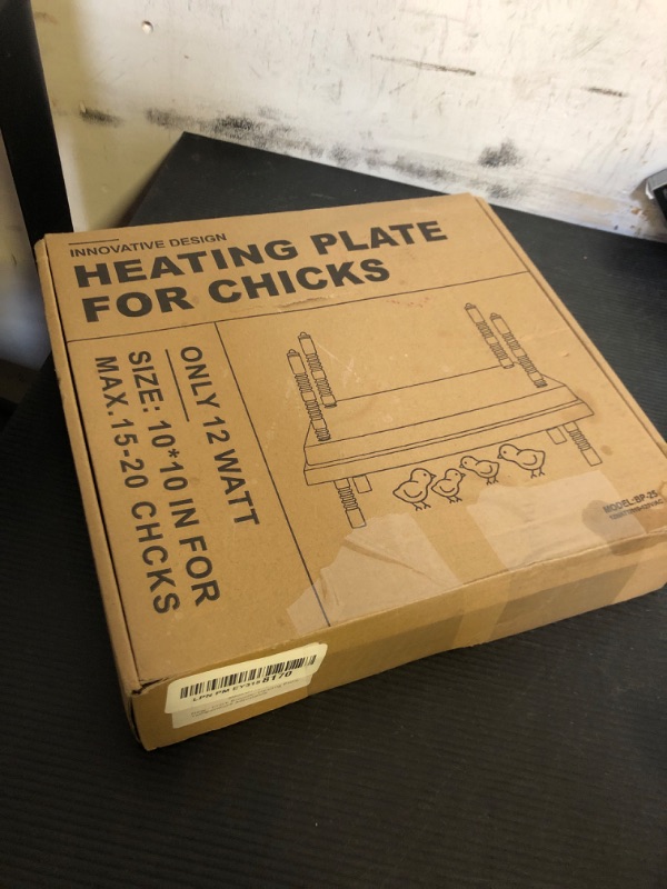 Photo 1 of Tiflev Chick Brooder Heating Plate with Temperature Adjustable, 10" x 10" Brooder Heater for Chicks Adjustable Heights