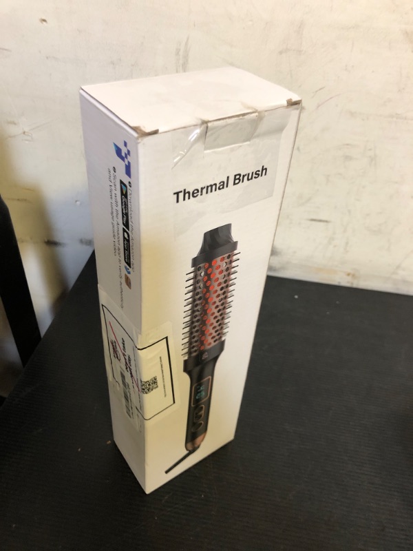 Photo 1 of Lopeie Infrared Thermal Brush for Blowout Look, 1.5 Inch Ionic Thermal Round Brush Makes Hair Smoother Get Natural Curls, Dual Voltage, Easy to Use, Gifts for Women