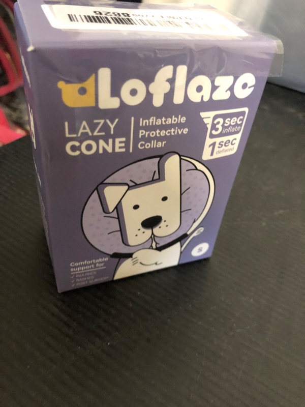 Photo 1 of Loflaze Soft Inflatable Dog Cone Collar for Small Medium Large Dogs - Neck Donut E Collar Alternative for Recovery After Surgery - Pink S