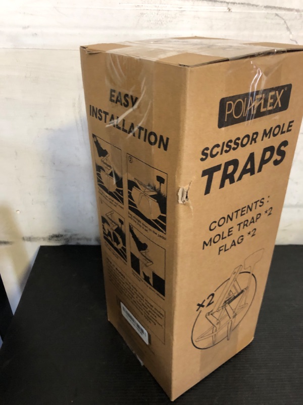 Photo 1 of 2 Pack Mole Traps,Galvanized Steel Scissor Trap,Reusable Mole Trap Killer,Easy Set Mole Eliminator Trap for Lawns