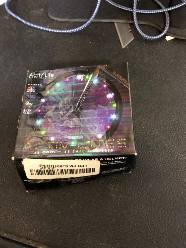 Photo 1 of Activ Life LED Bike Wheel Lights with Batteries Included, Get 100% Brighter and Visible from All Angles for Ultimate Safety & Style (1 Tire Pack, Pastel)