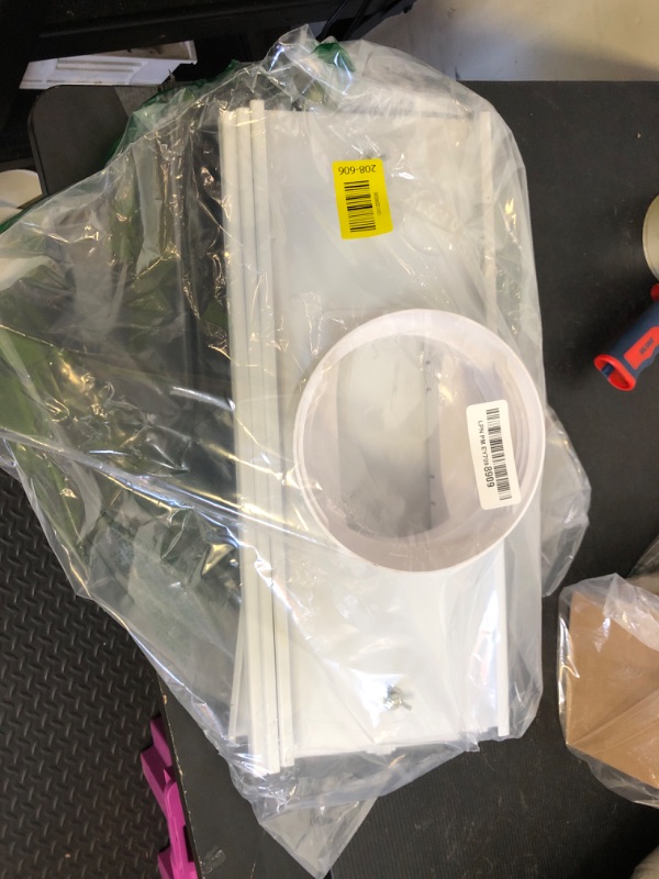 Photo 1 of Portable Air conditioner Window Kit, Adjustable Vertical/Horizontal Sliding Window Kit Plate for Unit, AC Window Vent Seal Suitable for 5.9” AC Exhaust Hose
