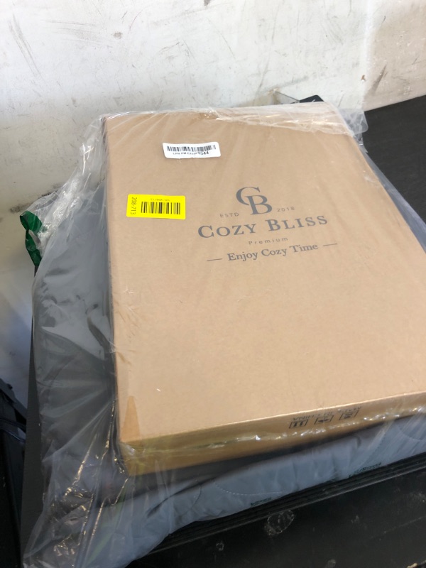 Photo 1 of Cozy Bliss Double Side Cooling Blanket for Hot Sleepers, Q-Max>0.46 Lightweight Soft Breathable All Seasons Cooling Throw for Night Sweats (Charcoal Grey, 80"x90")