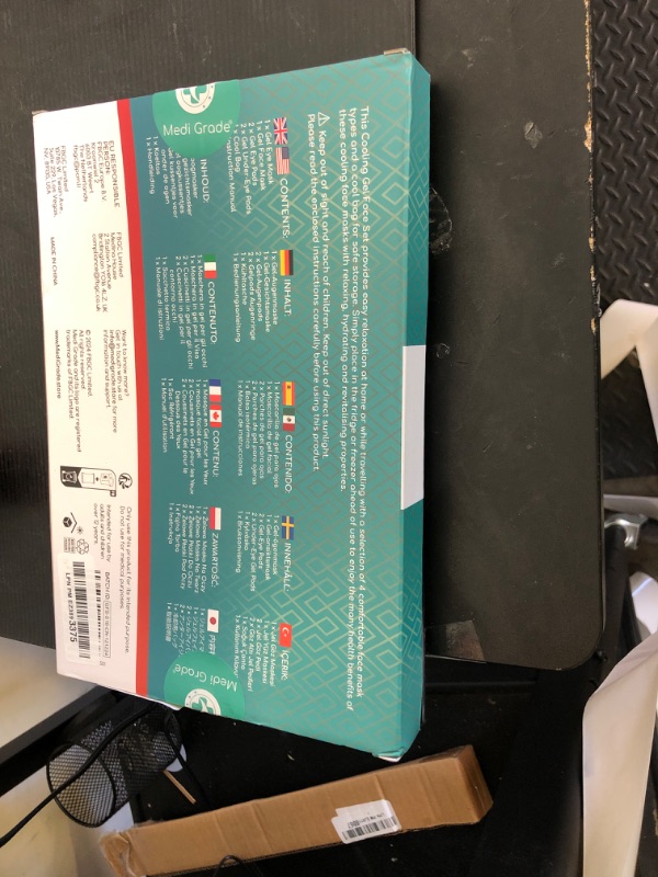 Photo 1 of Medi Grade Cooling Ice Face Mask and Cooling Eye Mask for Puffy Eyes & Migraine Relief - Self Care Face Ice Pack with ChillGel Face Ice Mask Technology - Cooling Face Mask, Eye Pads and Bag