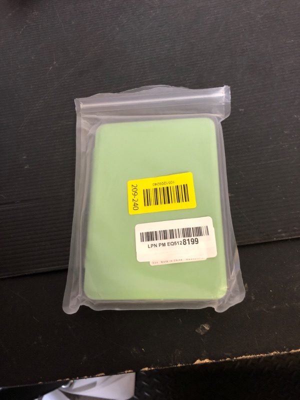 Photo 1 of HOICHOE Case for 6" Kindle 2024/2022 Release (11 Generation), Light PU Leather Cover and Transparent Hard Back Shell with Hand Strap, Auto Sleep/Wake, Matcha Green