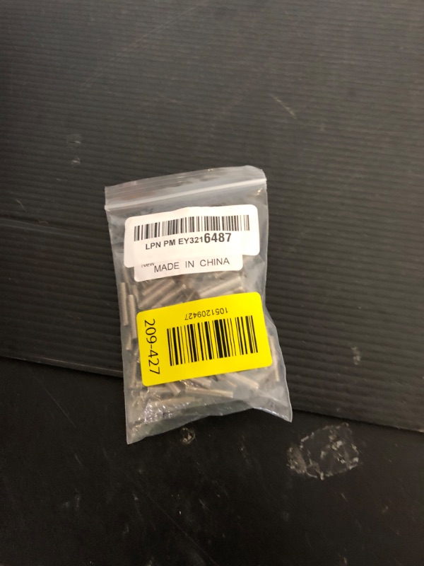 Photo 1 of Sscon 100PCS M5 x 20mm Flat Point Grub Screws Hex Socket Set Screw