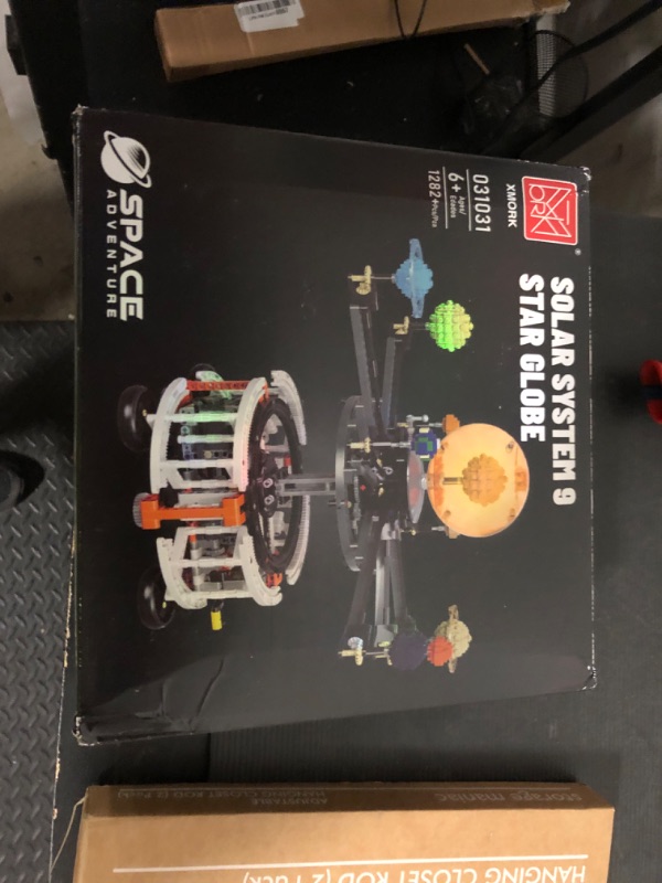 Photo 1 of MOCBURIKU Solar System Building Set with Light, Rotatable STEM Educational Toys with 8 Planets, Electric Manual Mode Spinning Space Toys for Astronomy Learning, Gift for Boys Girls Age 6-12(1282pcs)