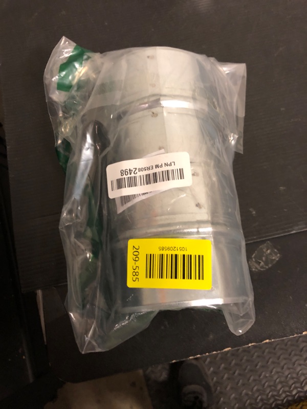Photo 1 of Vent Systems 4'' Inch Pack of 2 - Galvanized Steel Duct Connector - Round Ventilation Duct Extension - Metal Vent Coupler - Metal Hose Coupling - Galvanized Pipe Connector