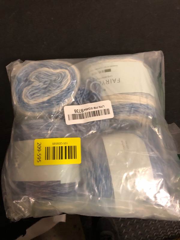 Photo 1 of Katech Ombré Yarn for Crocheting-Gradient Cake Yarn-4x100g 60% Cotton 30% Acrylic 10% Wool-Ombré Multicolor Soft Rainbow Cotton Crochet Yarn for Scarves, Shawls, Blankets and Garments(G)