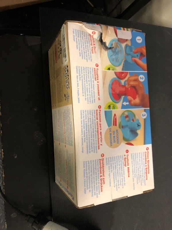 Photo 1 of Melissa & Doug Match & Push Spinning Tops Developmental Skills Toy for Girls and Boys 2+ - FSC-Certified